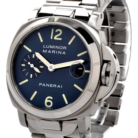 luminor panerai blue dial|luminor panerai automatic chrono.